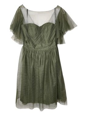 Alfred Angelo Olive Green Tulle Cocktail Dress
Sz 6